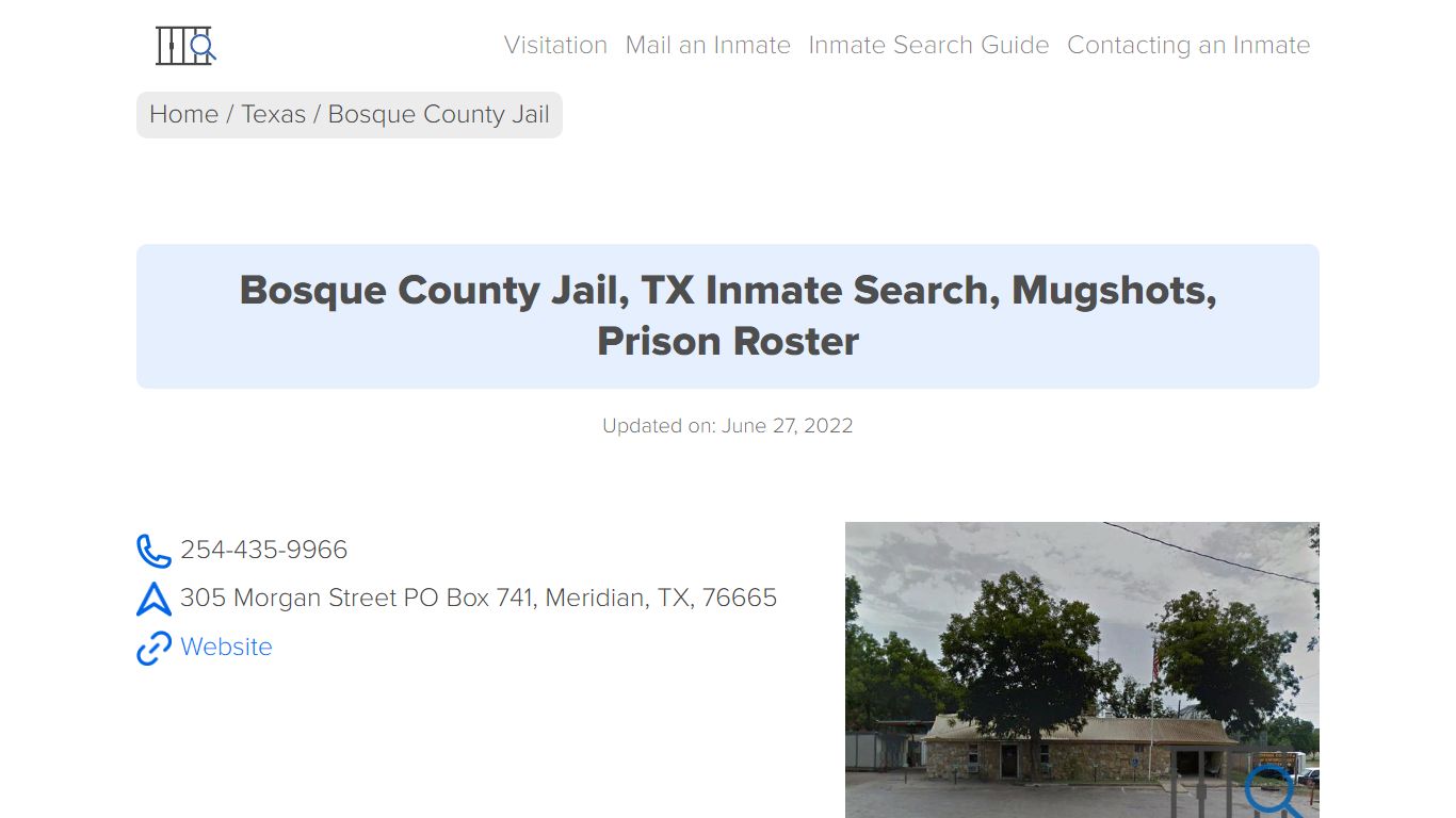 Bosque County Jail, TX Inmate Search, Mugshots, Prison Roster